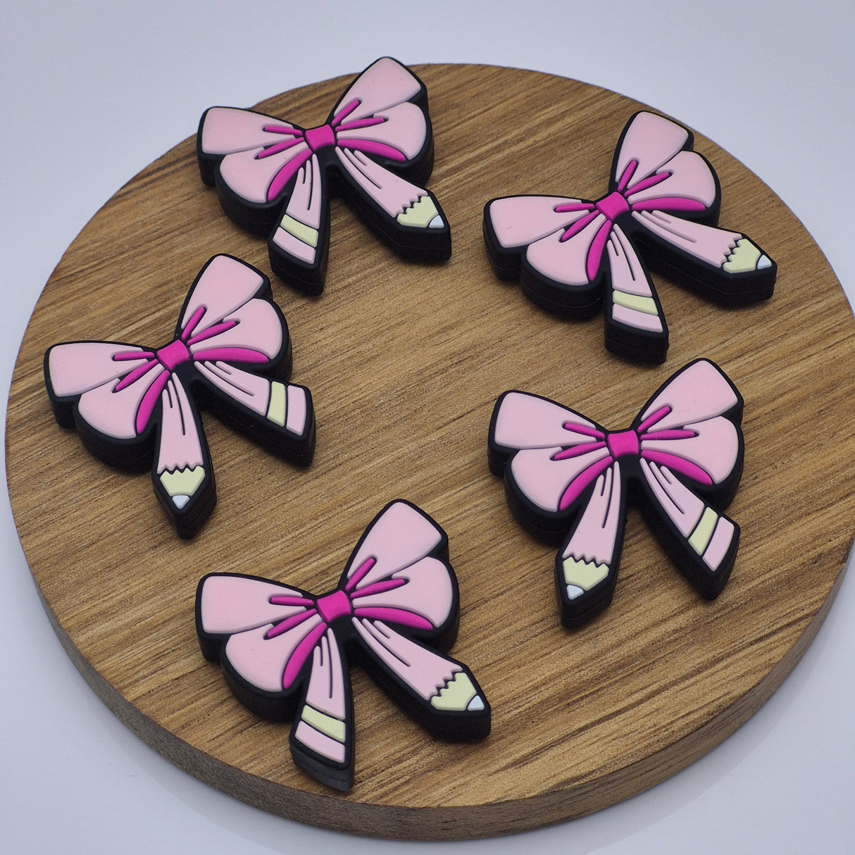 Pink Pencil Bow - Focal