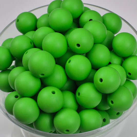 Parakeet 15mm Solid Silicone Beads