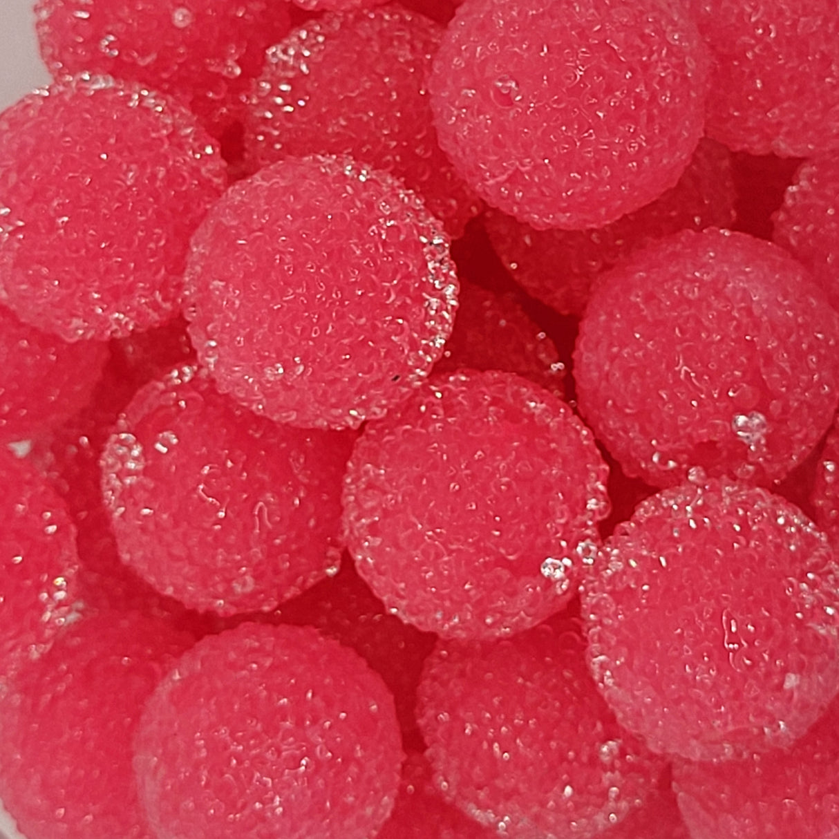 Watermelon Sugar Gumdrop 20mm Sugar ACRYLIC Beads