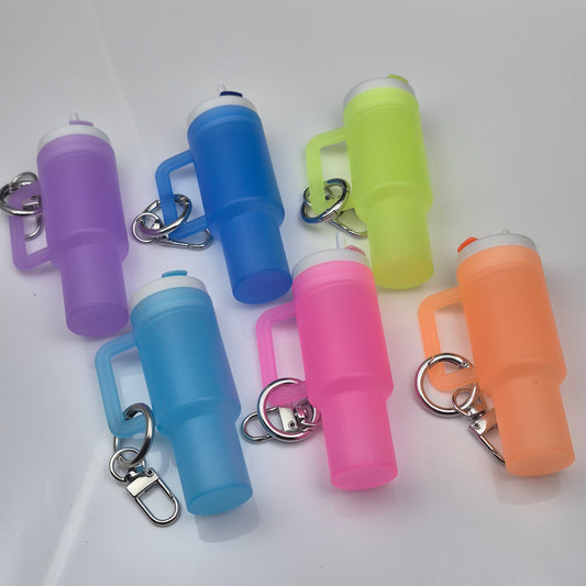 Glow In the Dark Mini Tumbler Keychains