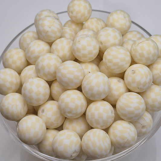 Check Me Out Milk 15mm Silicone Bead