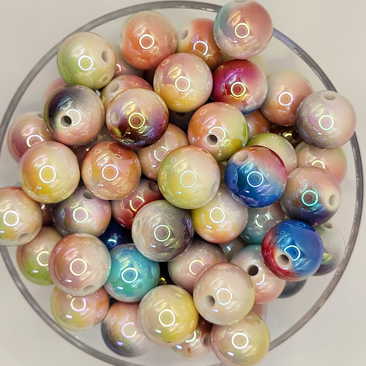 Sweet Vintage Candy 16mm Solid ACRYLIC Beads