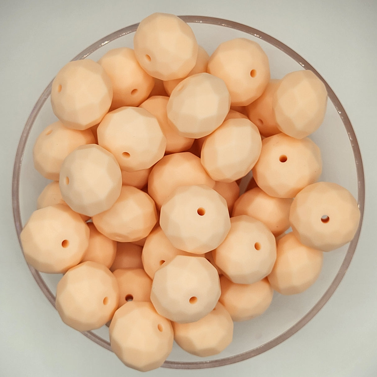 Sherbet Faceted Geo Silicone Beads