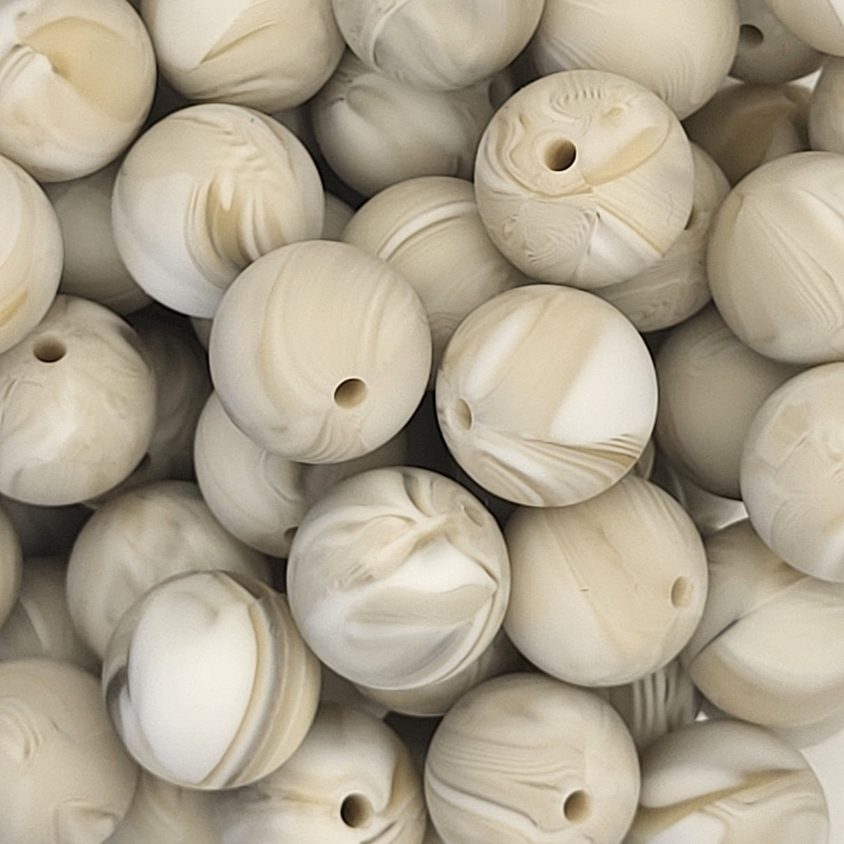 Sandbox Marble 15mm Silicone Bead