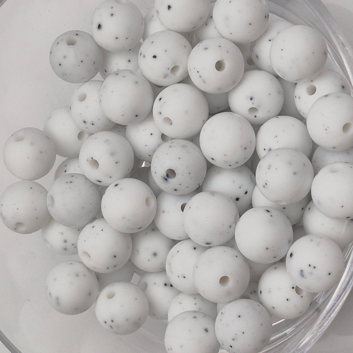 Pepper Flakes 12mm Solid Silicone Beads