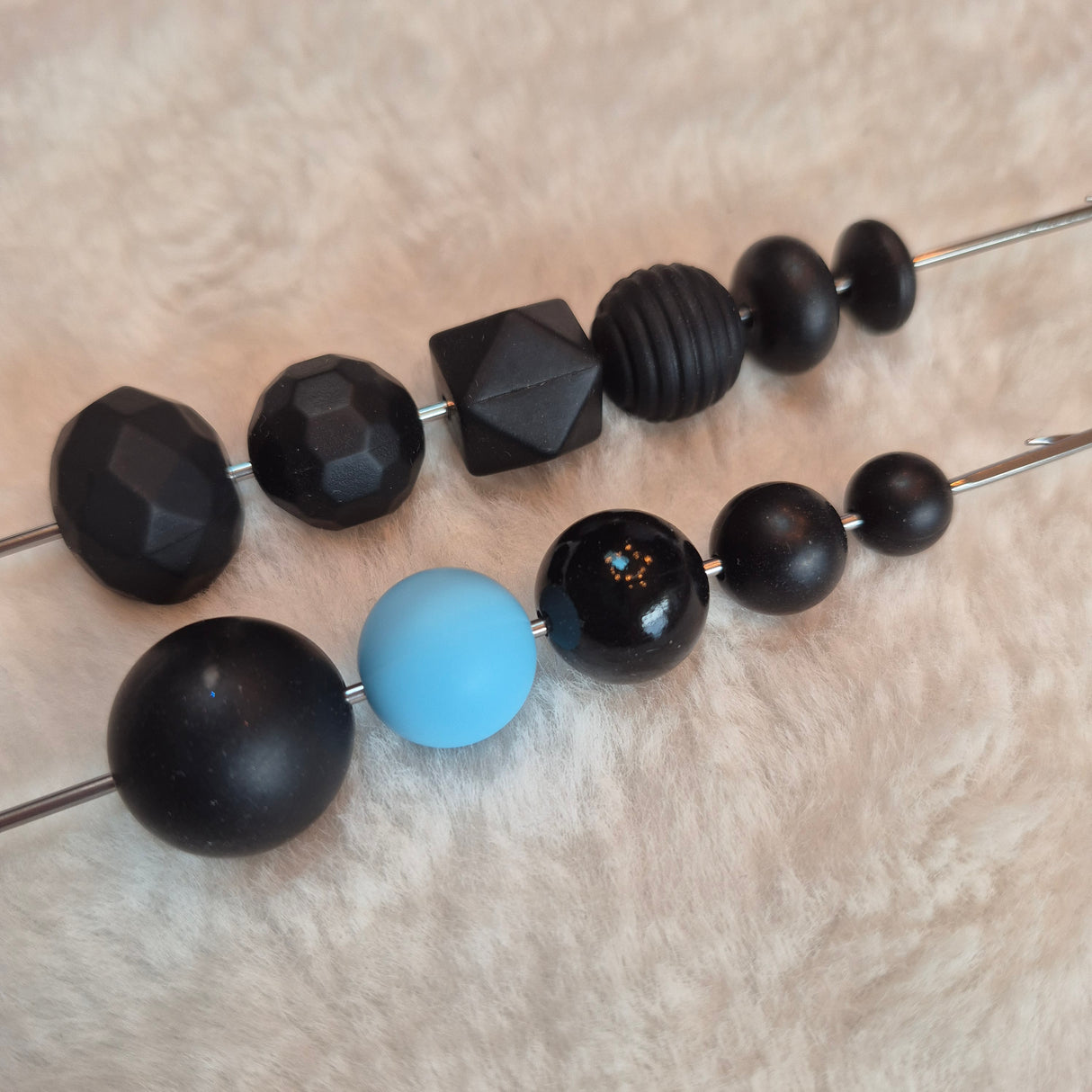 Baby Blue 15mm Solid Silicone Beads