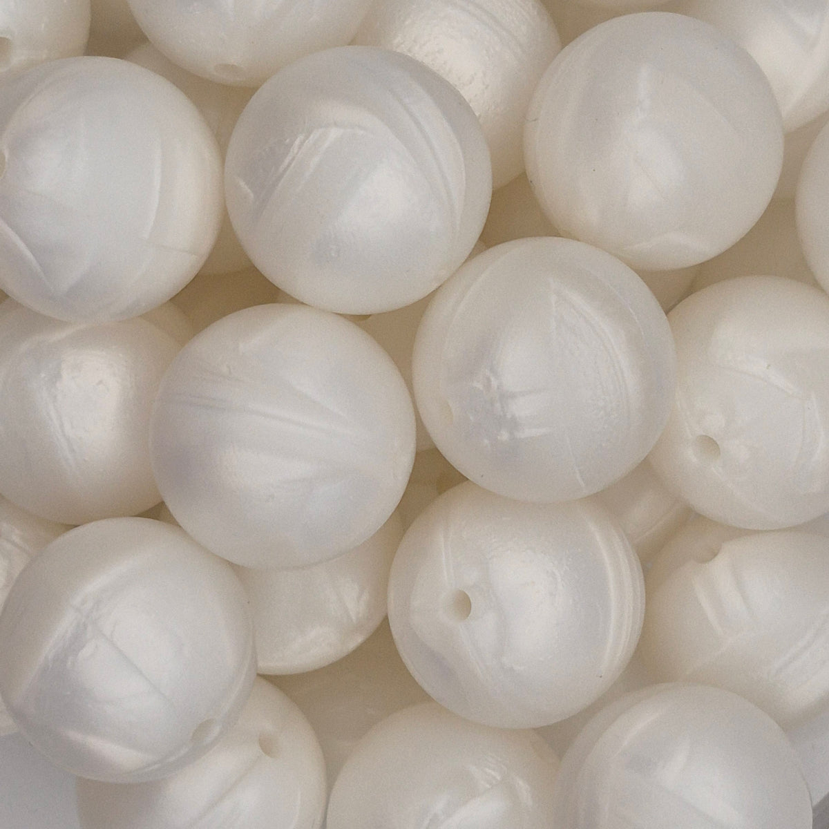 Frosty 19mm Solid Silicone Bead