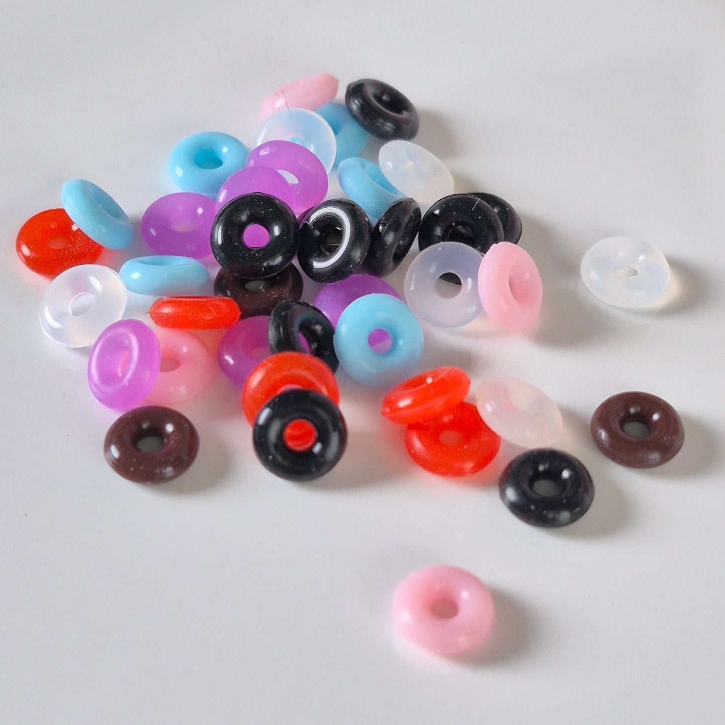 Multi Color Pack 2mm x 6mm Silicone Spacers -2 grams Spacers