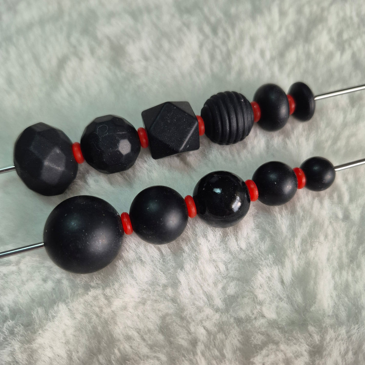 Red 2mm x 6mm Silicone Spacers -1 gram of Spacers