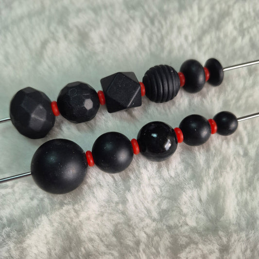 Red 2mm x 6mm Silicone Spacers -1 gram of Spacers