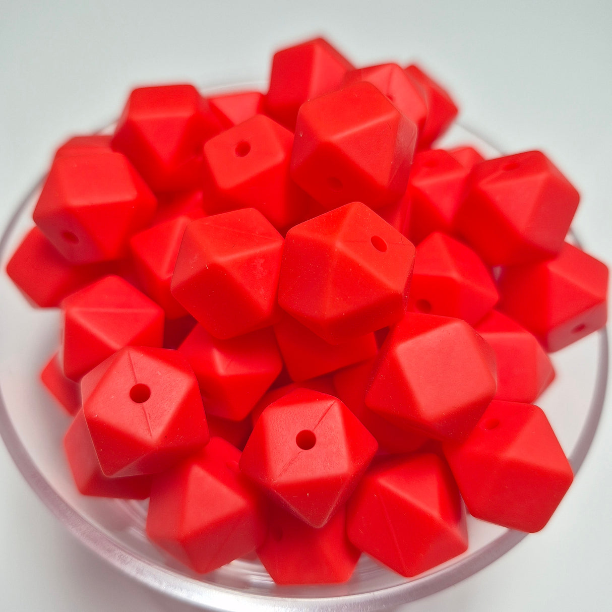 Sedona 14mm Hexagon Solid Silicone Beads