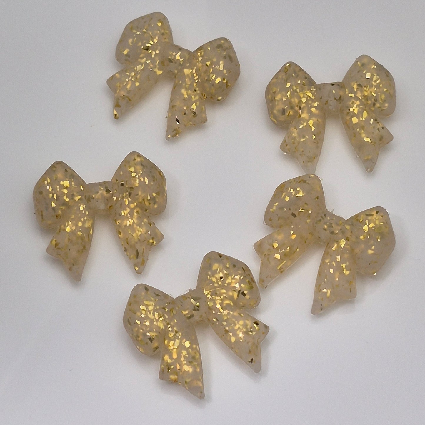 Gold Glitter Bow - 3d Focal