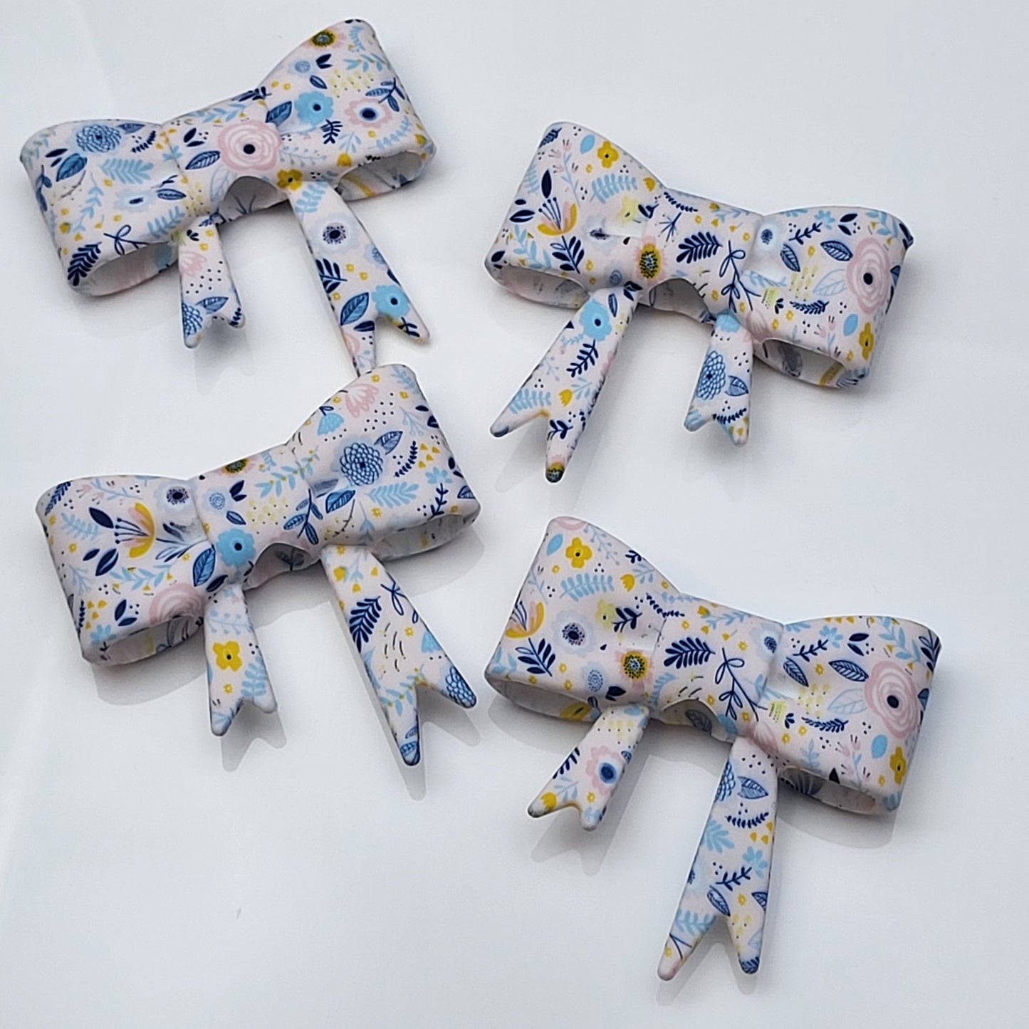 Blue Meadow Bow Bead