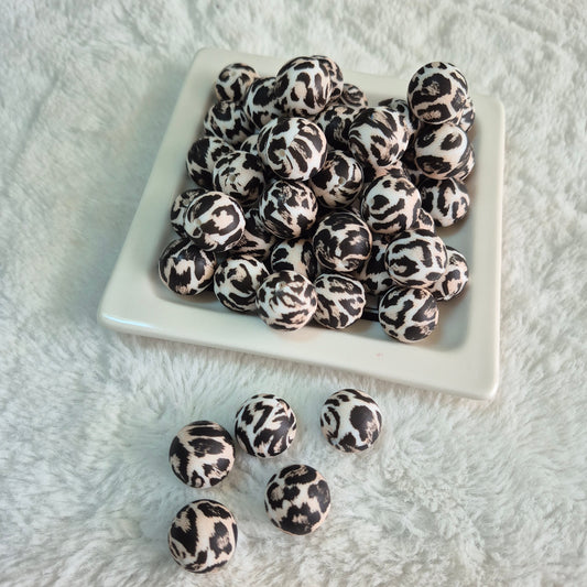 Wild Cat 19mm Silicone Bead