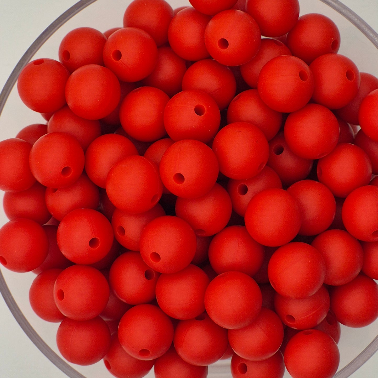 Smokey Paprika 12mm Solid Silicone Beads