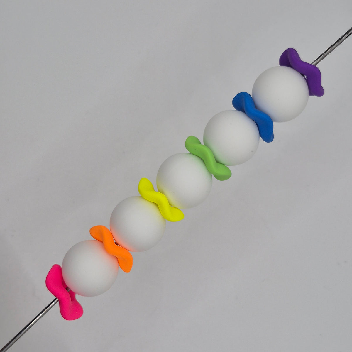 Matte Neon Large Wave Acrylic Spacers 20mm