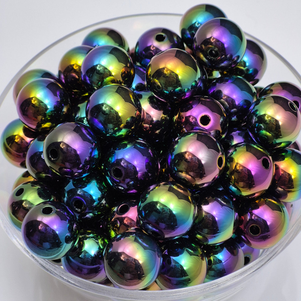 Sweet Blackberry Opal 15mm Solid ACRYLIC Beads