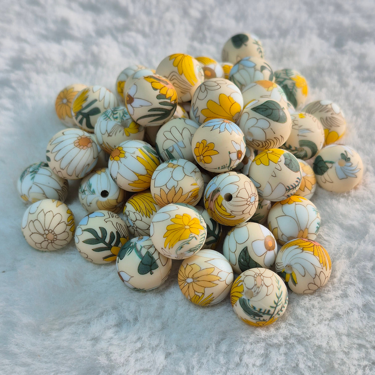 Sunny Boho 15mm Silicone Bead