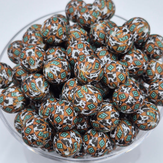 Western Glam 15mm Silicone Bead