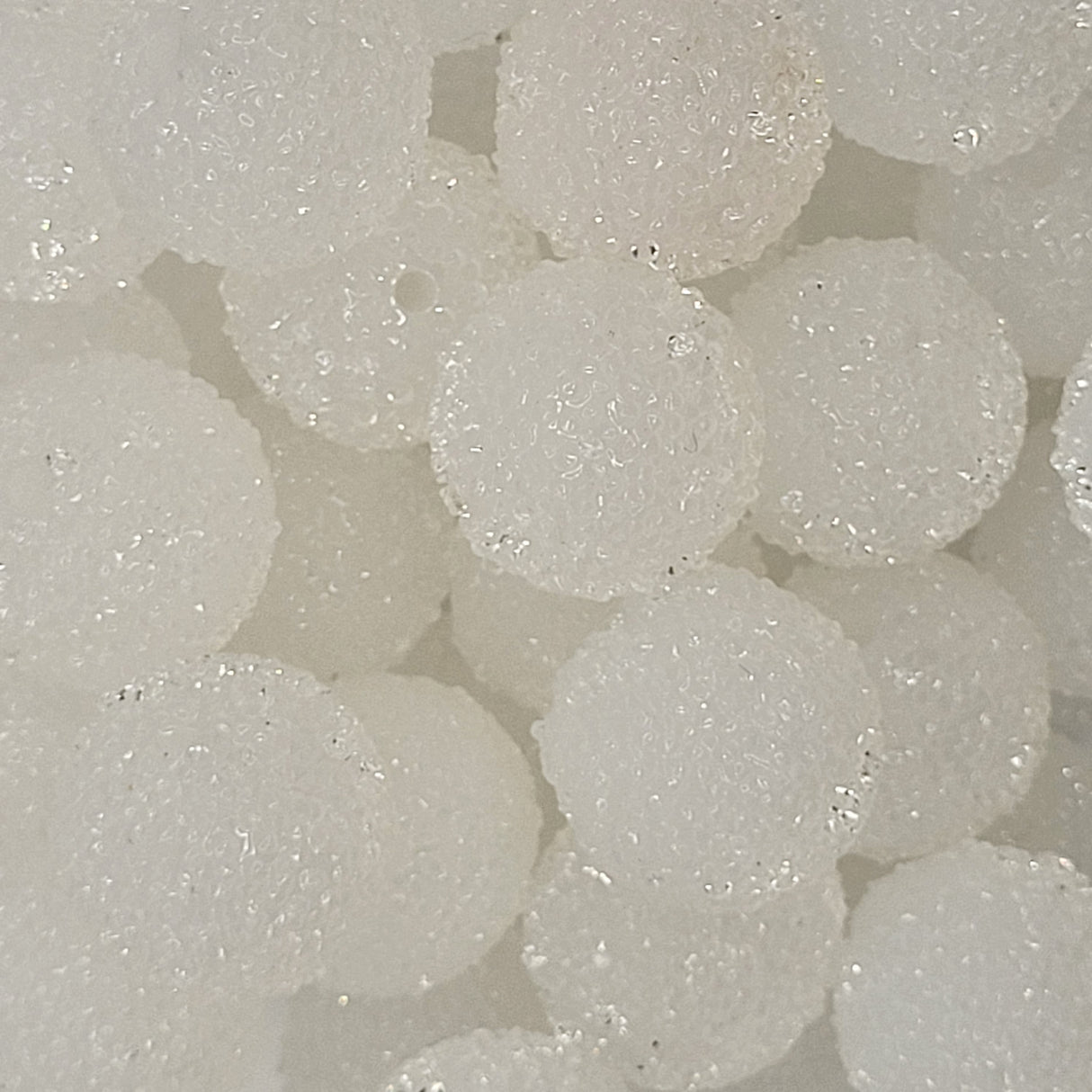 Polar Frost Gumdrop 20mm Sugar ACRYLIC Beads