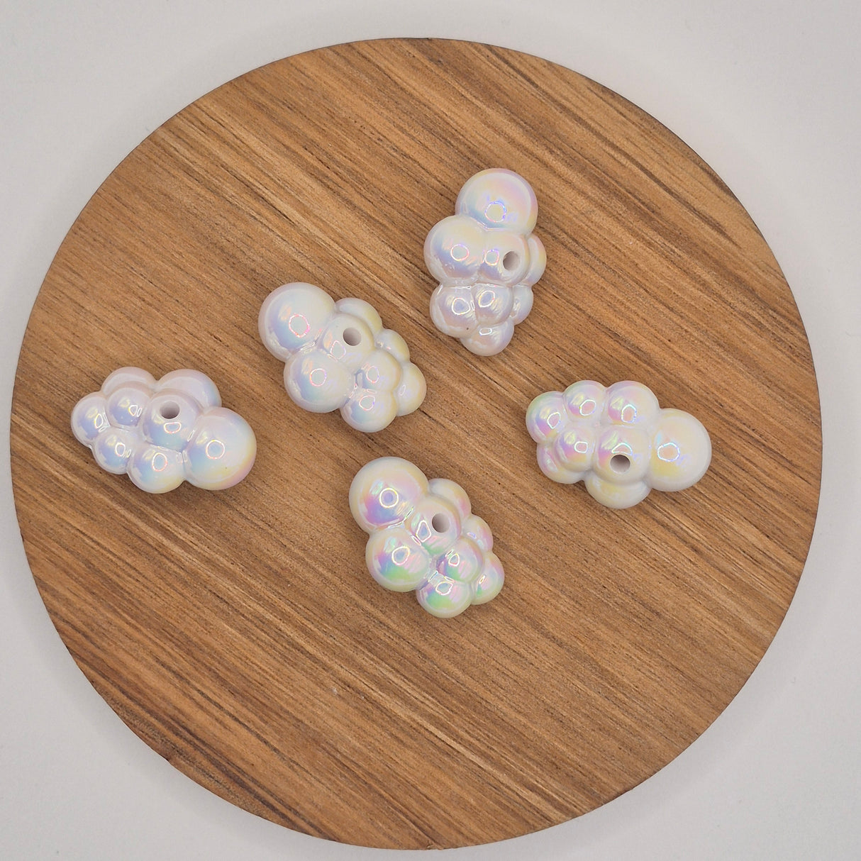 Cloud Opal Acrylic Bead
