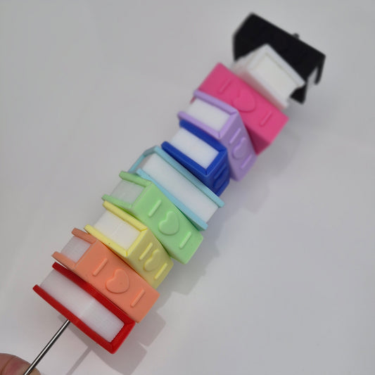 Books with Hearts - 3d Focal