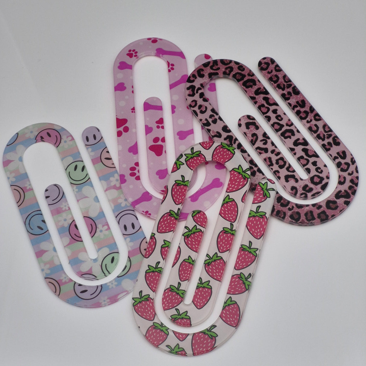 Printed Large Paper Clip Acrylic Bookmark