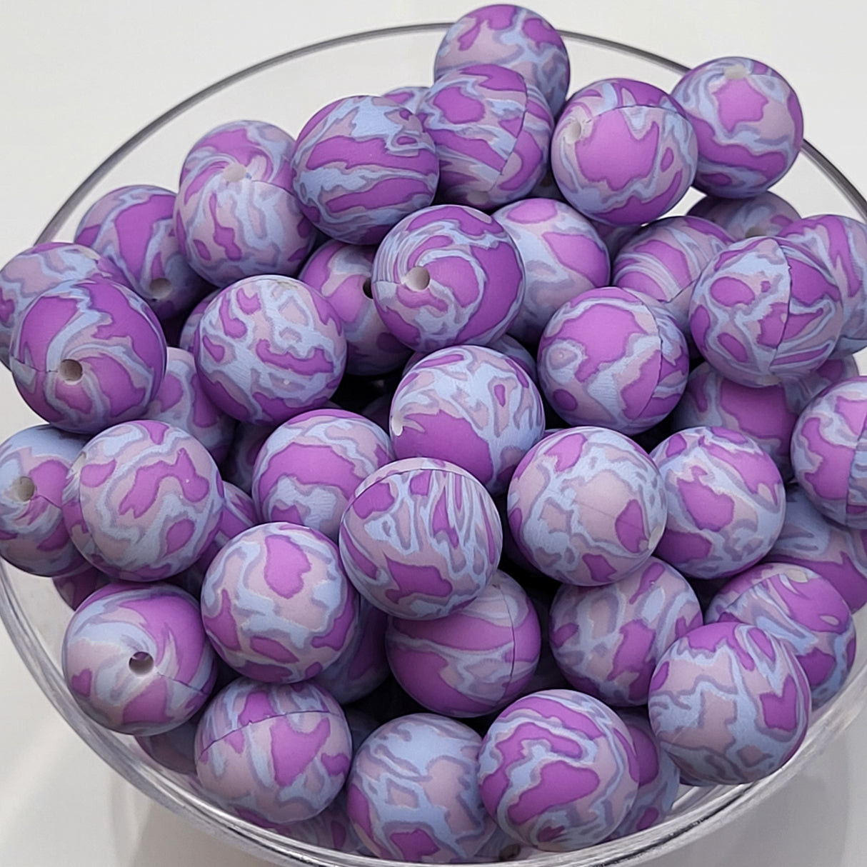 Purple Paradise 15mm Silicone Bead