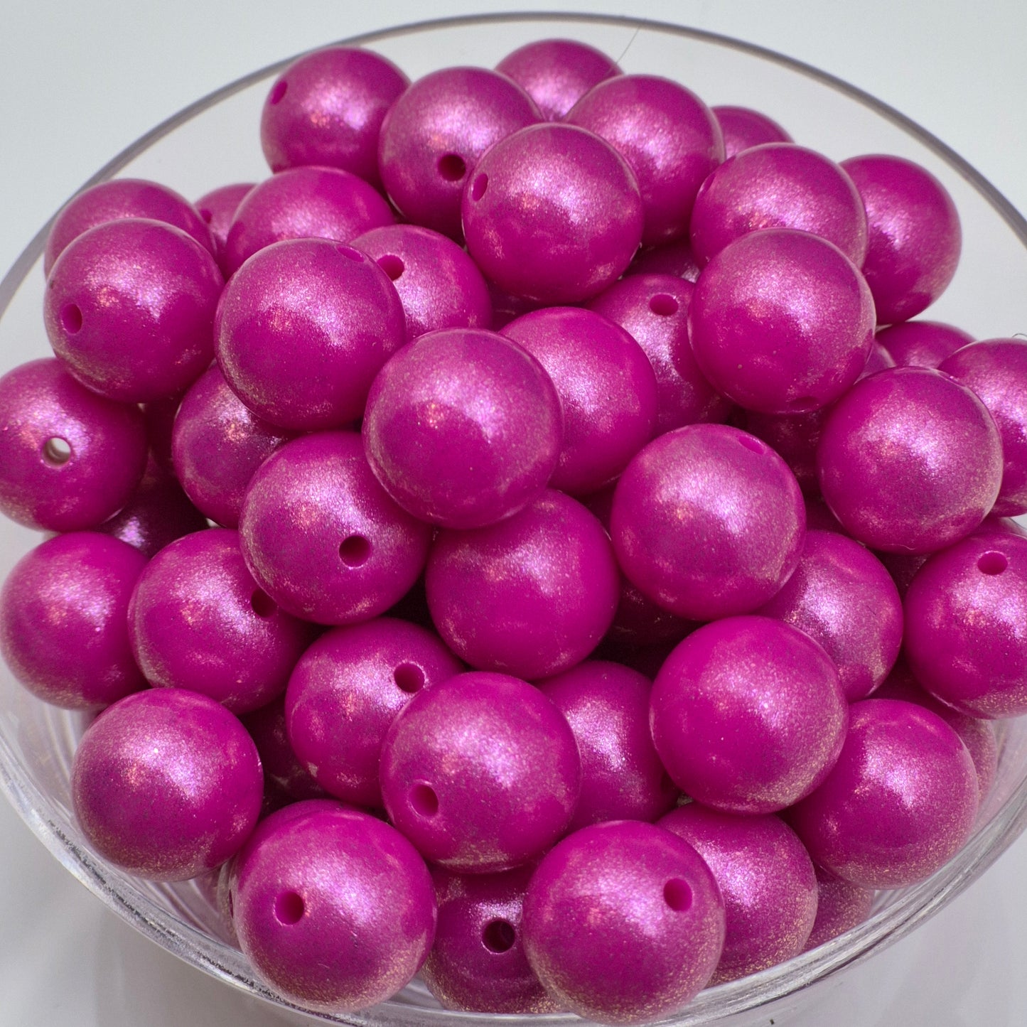 Clamshell Glitz Chameleon 15mm Silicone Beads
