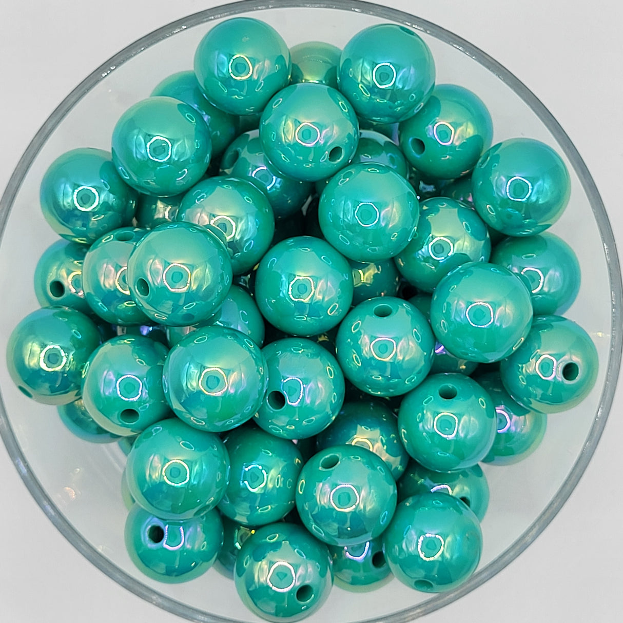 Sweet Aloe Opal 15mm Solid ACRYLIC Beads
