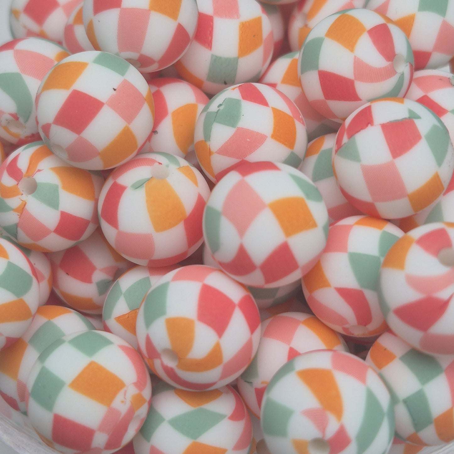 Check Me Out Retro Circus 15mm Silicone Bead