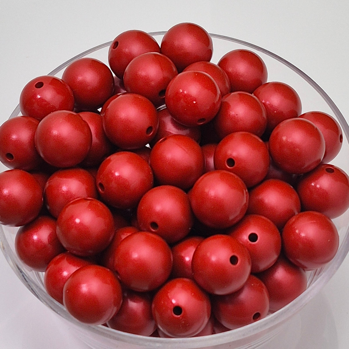 Garnet Metallic 15mm Silicone Beads