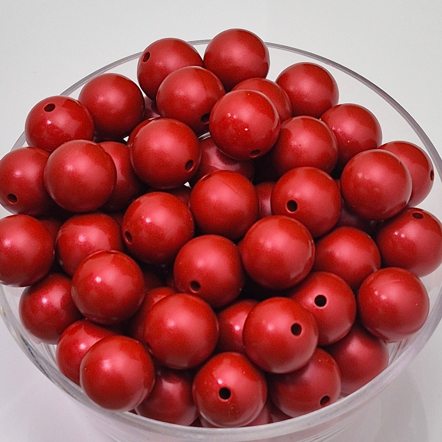 Garnet Metallic 15mm Silicone Beads