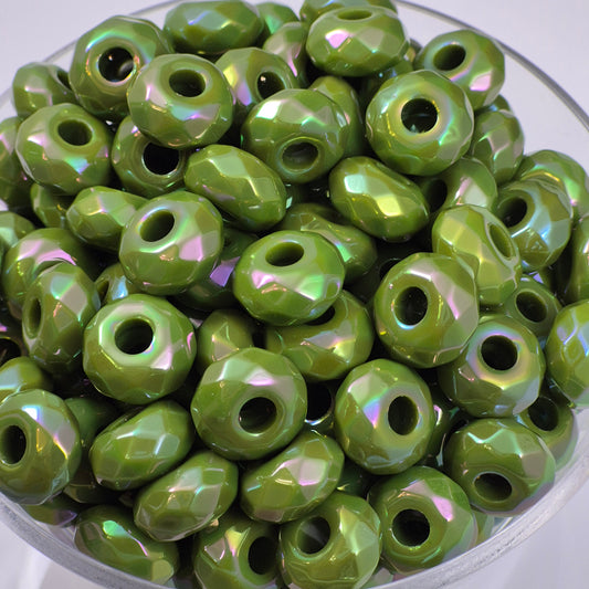 Green Opal - Acrylic Faceted Abacus