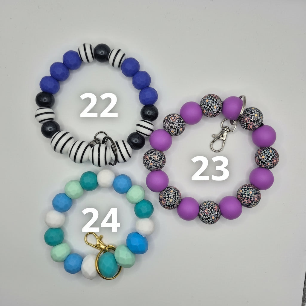 Wristlets with Keychain- Ready to Ship