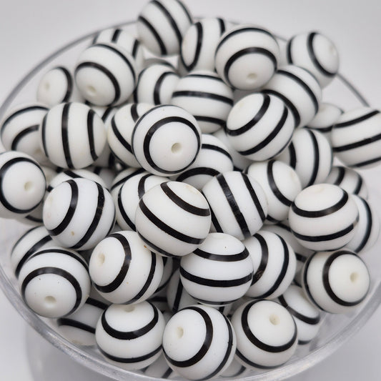 Luna’s Lines 15mm Silicone Bead