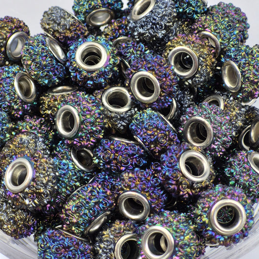 Black Opal Rose Acrylic Spacer