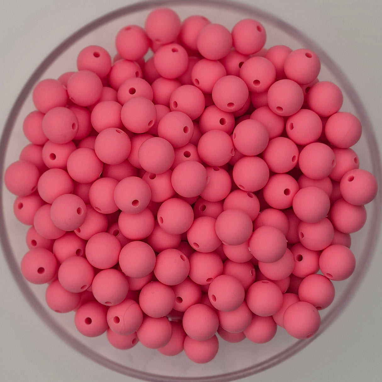 Strawberry Milkshake 9mm Solid Silicone Beads