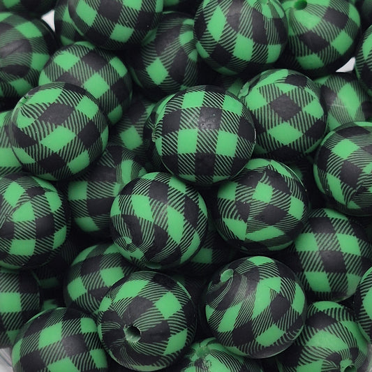 Green Lumber Luxe 15mm Silicone Bead