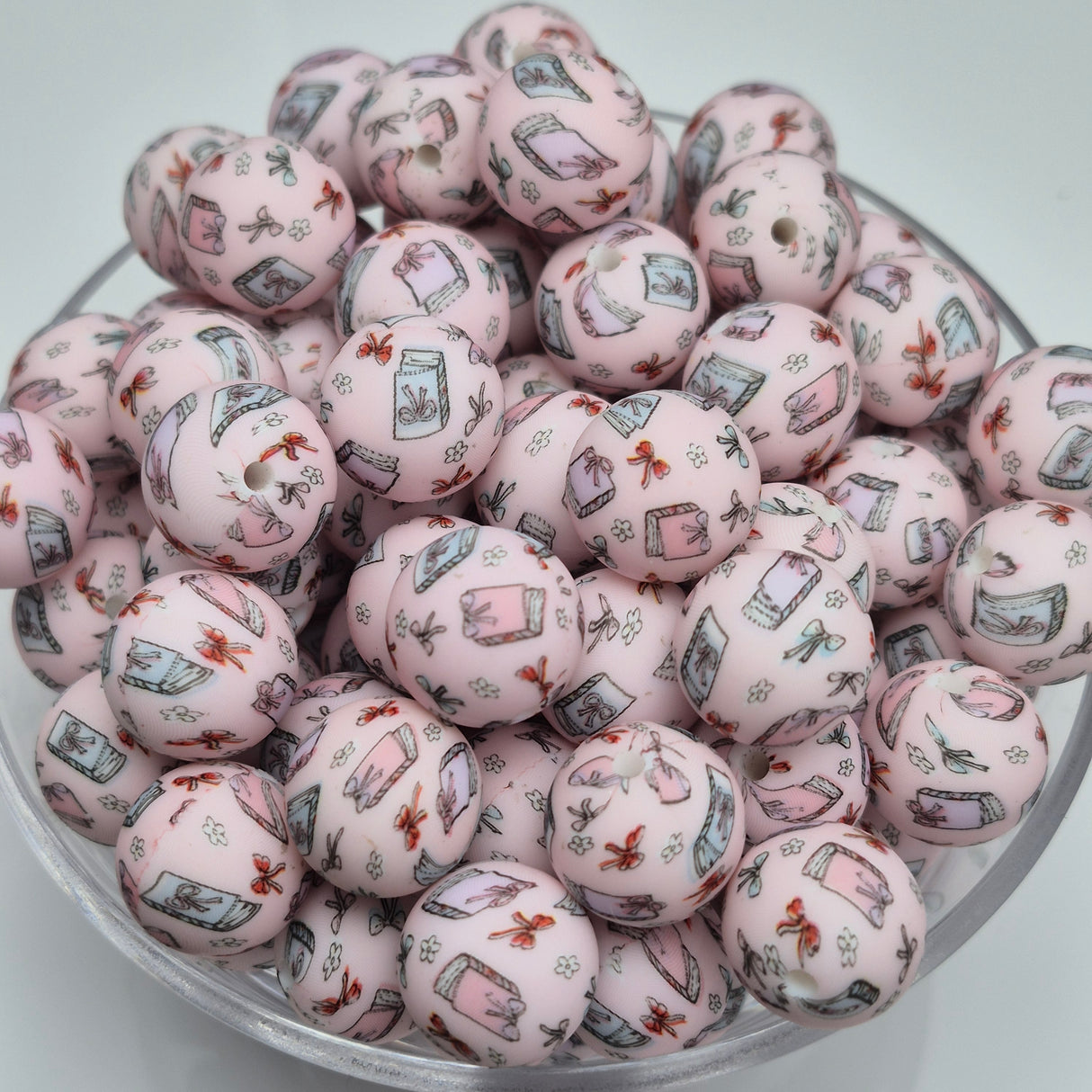 Coquette Books 15mm Silicone Bead