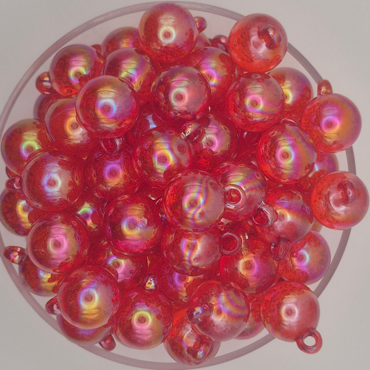 Cherry Fizz Acrylic Bauble Beads