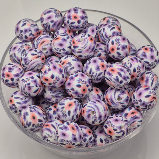 Wisteria Lane 15mm Silicone Bead
