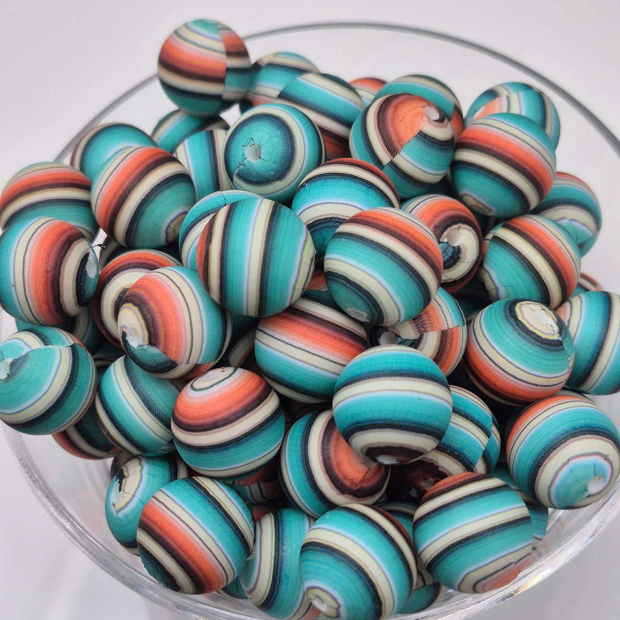 Western Sunset 15mm Silicone Bead