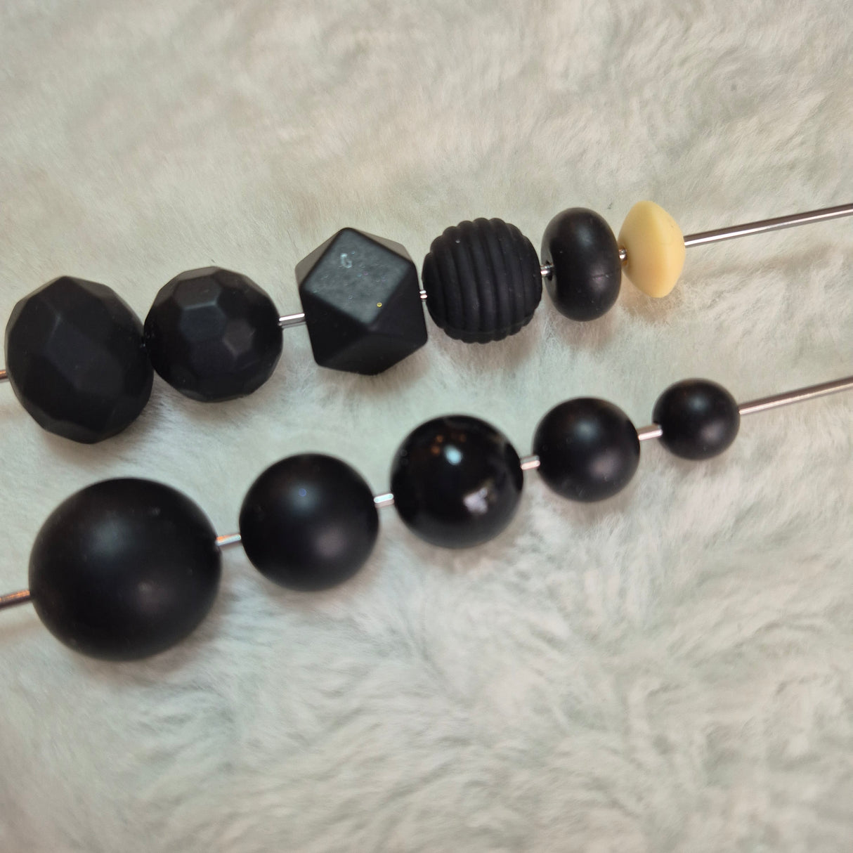 Vanilla Lentil 12mm*7mm Solid Silicone Beads