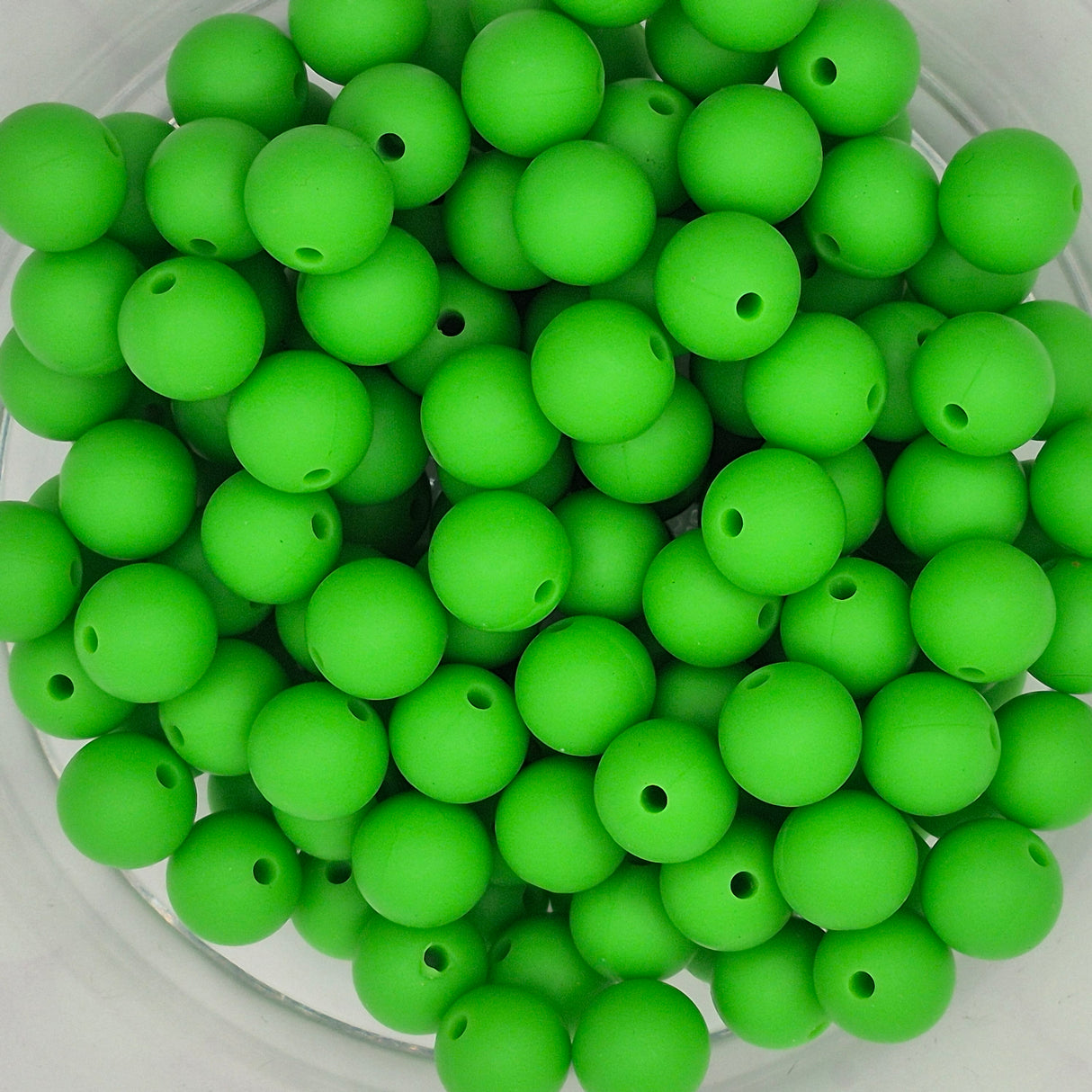 Parakeet 9mm Solid Silicone Beads