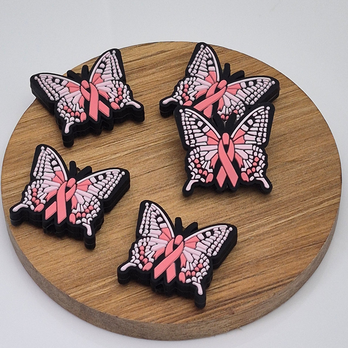 Pink Ribbon Awareness Butterfly - Focal