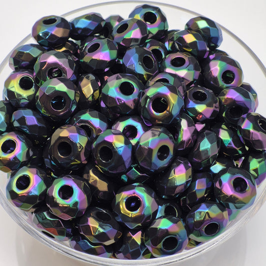 Black Opal - Acrylic Faceted Abacus