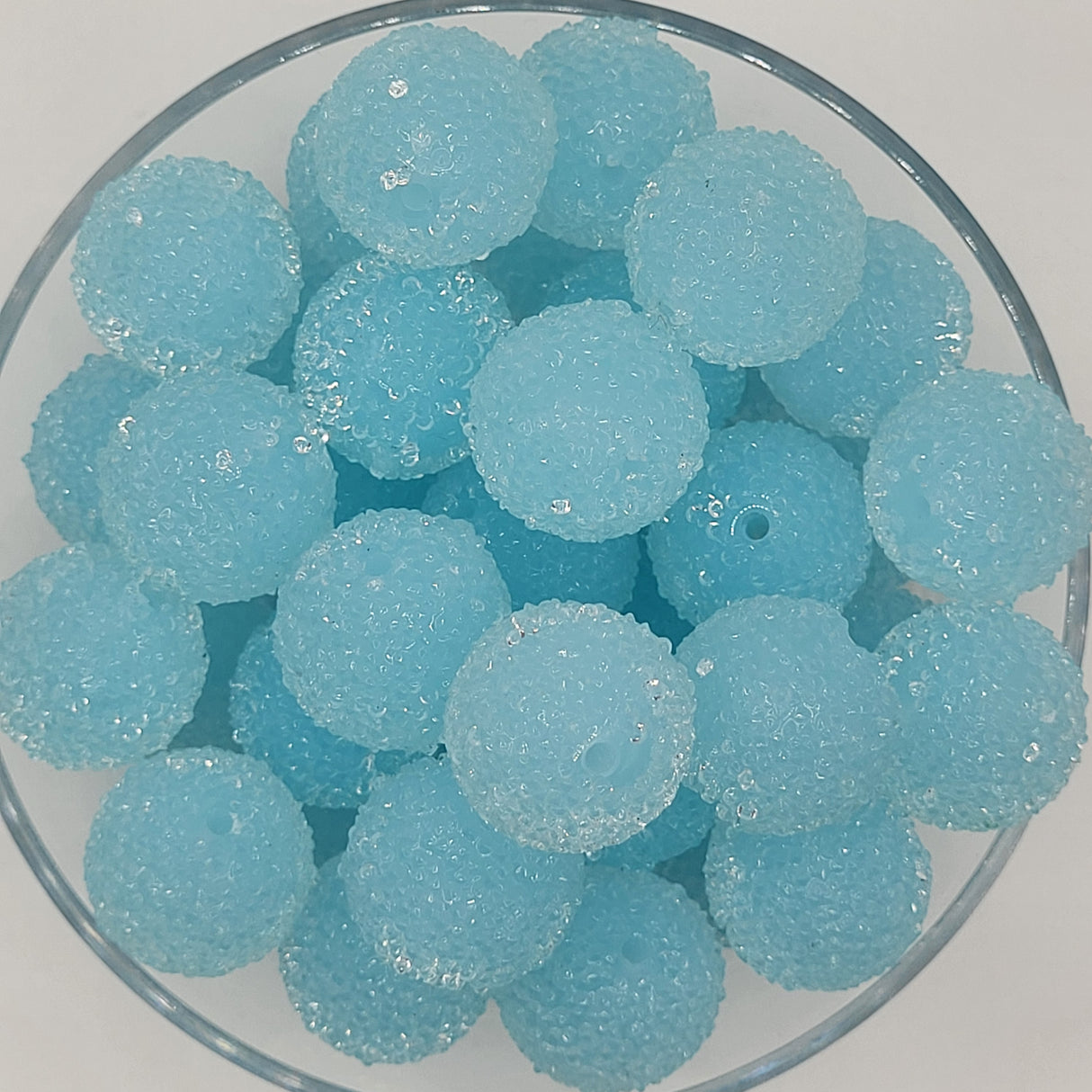 Frozen Gumdrop 20mm Sugar ACRYLIC Beads