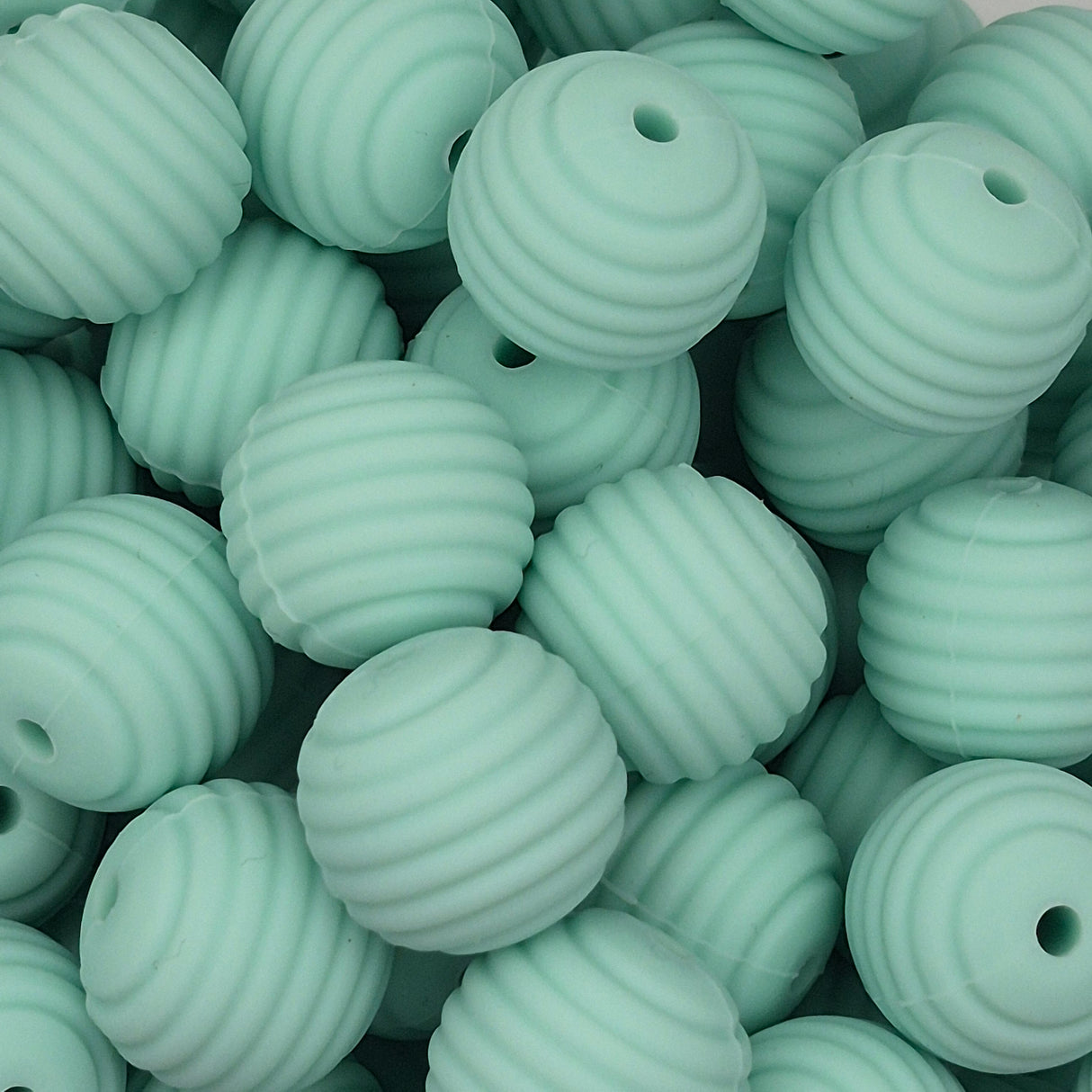 Amaze-Mint Honeycomb 15mm Silicone Bead
