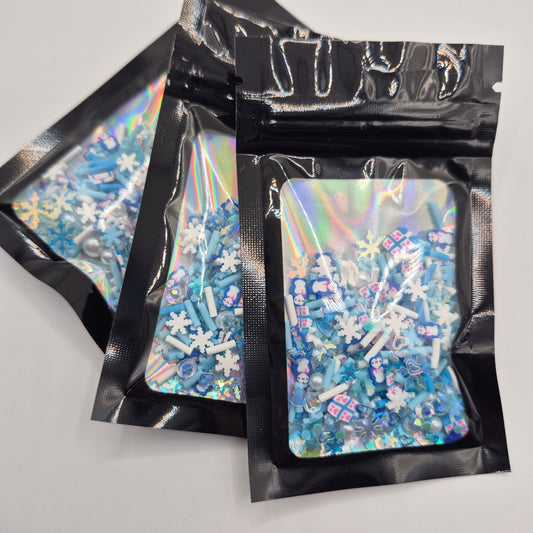 Penquins, Gifts, & Snowflakes Confetti/Faux Sprinkles (6grams)